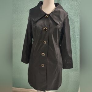Vertigo Paris Black Women's Coat Sz L W Pockets